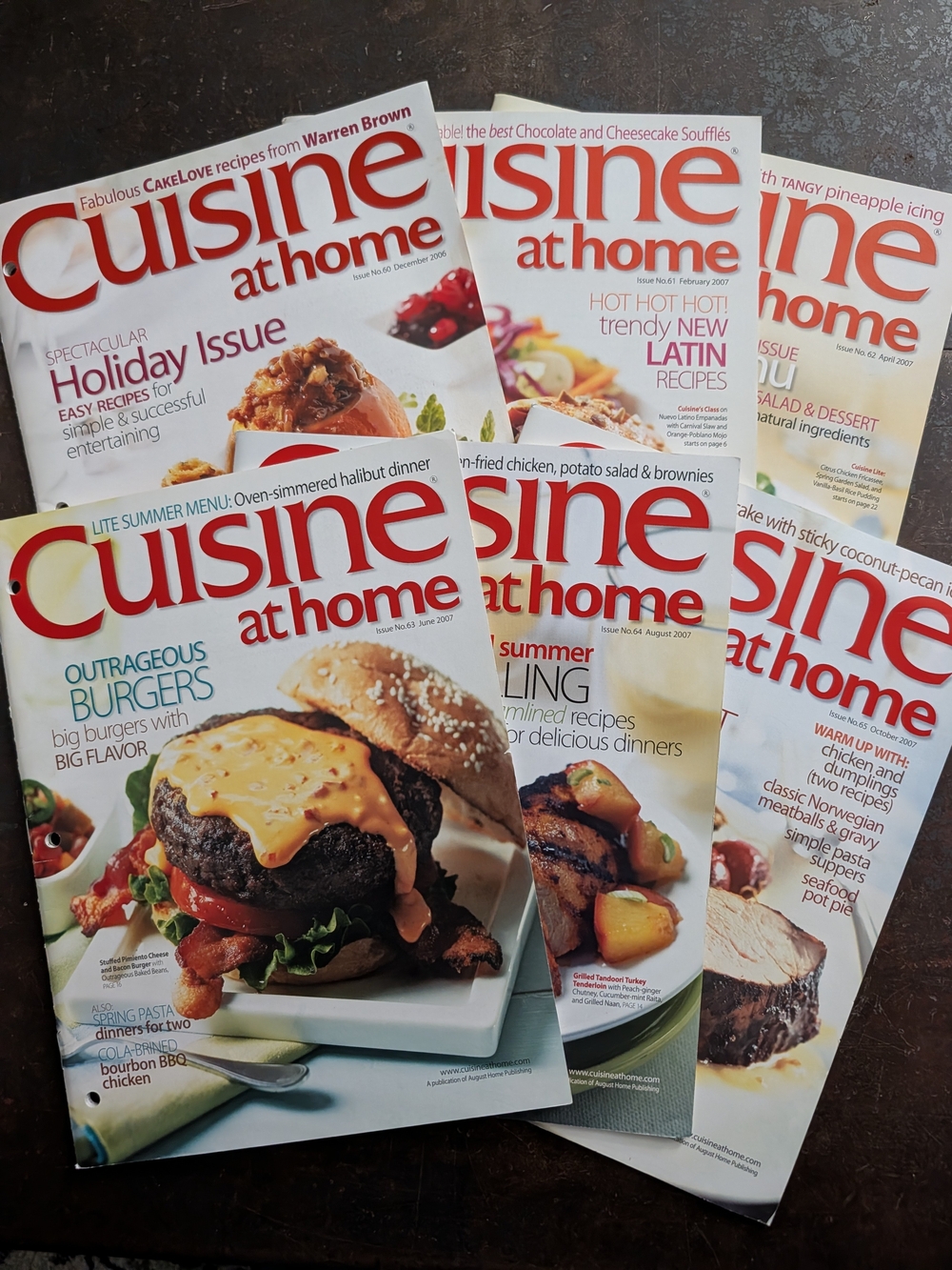 Cuisine At Home Magazine Bundle - Issues 60-65